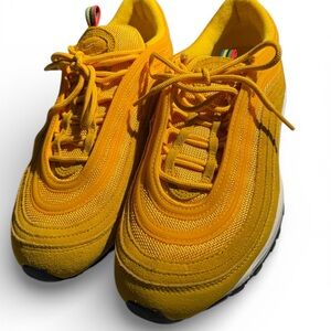 Nike Air Max 97 QS Olympic Rings Amarillo Yellow Athletic Shoes Size 8